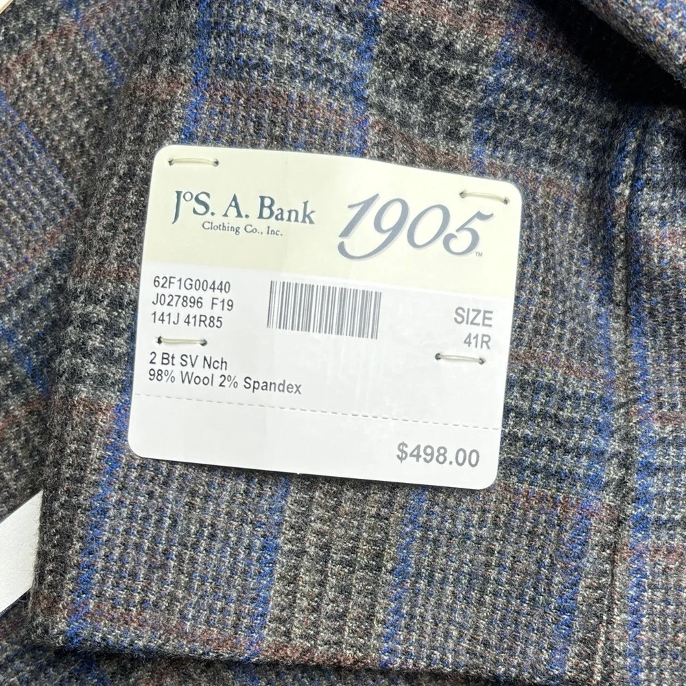 Jos. A. Bank Men's Wool Plaid Blazer -